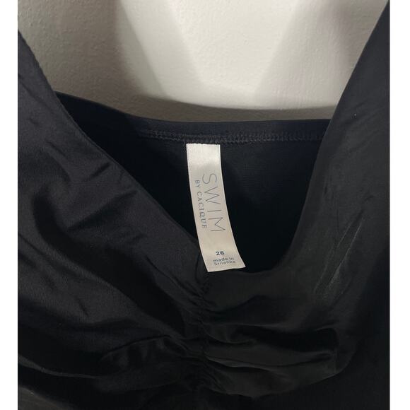 Cacique one piece black swimsuit 26 - Picture 4 of 6